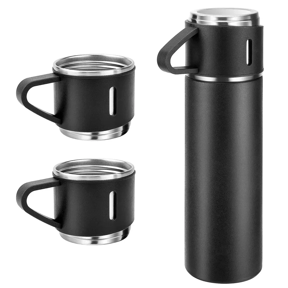 Dameida colorful 500ml Double-Layer vacuum flask thermos mug gift set Stainless Steel Coffee Tumbler Water Bottle set