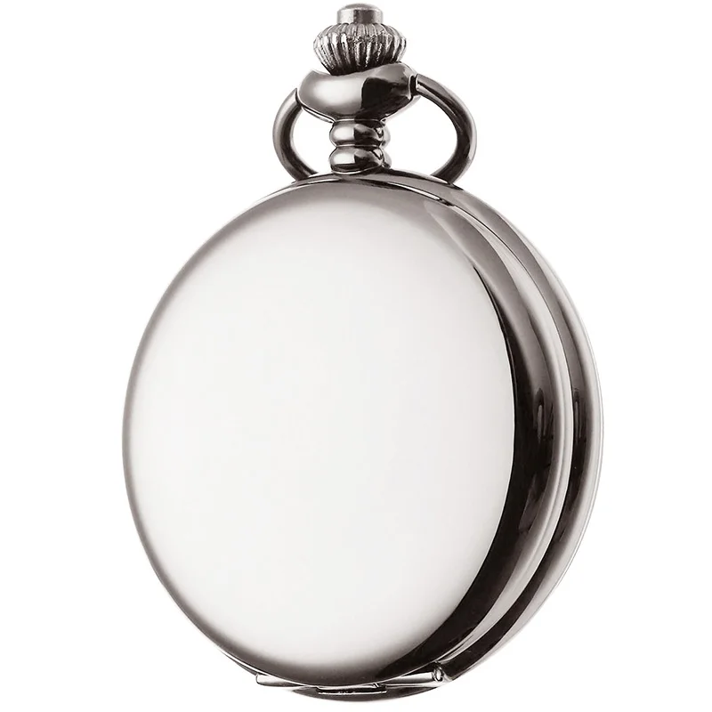 Classic Quartz Pocket Watch Glow-in-the-dark Belt Calendar Week Gunmetal Custom Dial Antique Watches Relogio De Bolso