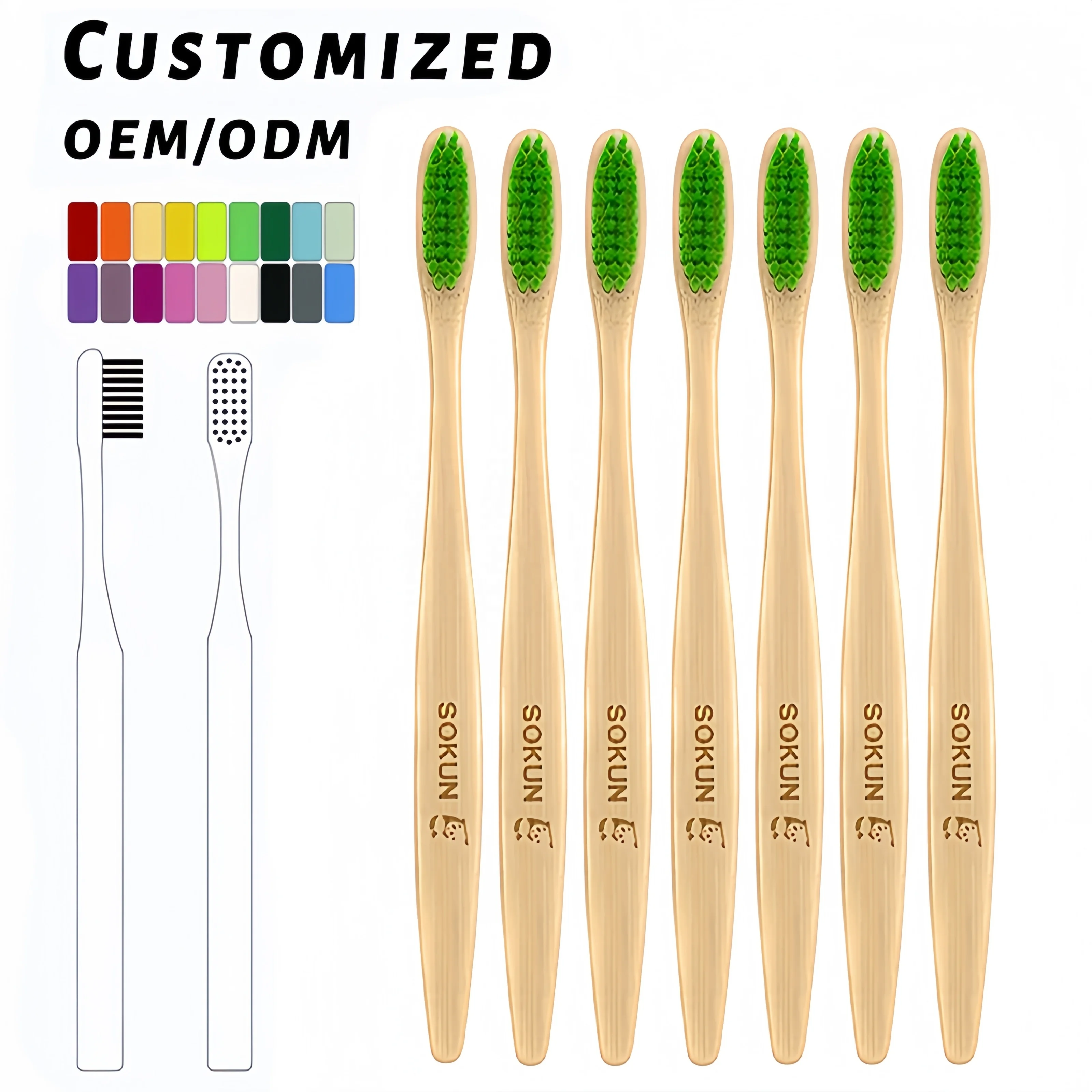 Wholesale Price Custom Bamboo Toothbrush Tooth Brush Toothbrushes Production Line
