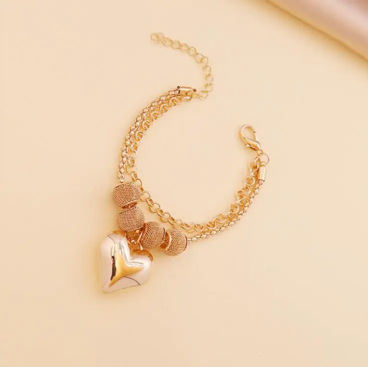 Heart Love Choker Necklace Women Statement Party Jewelry Punk Metal Pendant Necklaces 2022 Wholesale Chains