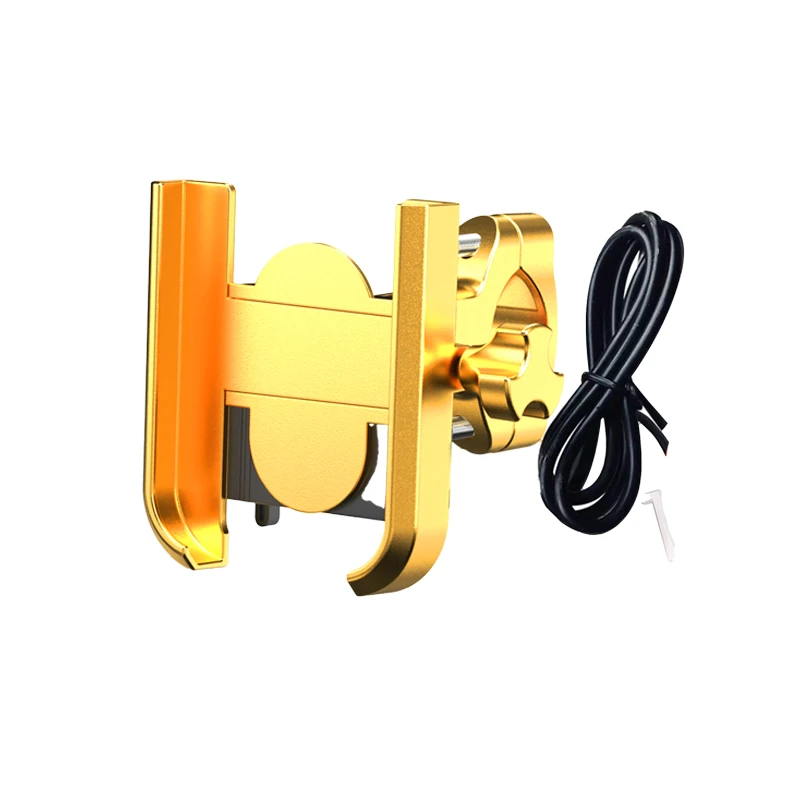 Wholesale Products Aluminum Alloy Mobile Electric Motorcycle Phone 7.9*7.8*5-9.5Cm Motorcycle Mobile Phone Holder Waterproof