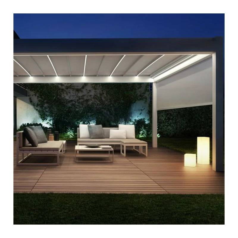 Slant Roof Winter Garden Supplier Prefabricated Pergola Greenhouse Aluminum Prefab Sunroom designs aluminium pergola systems