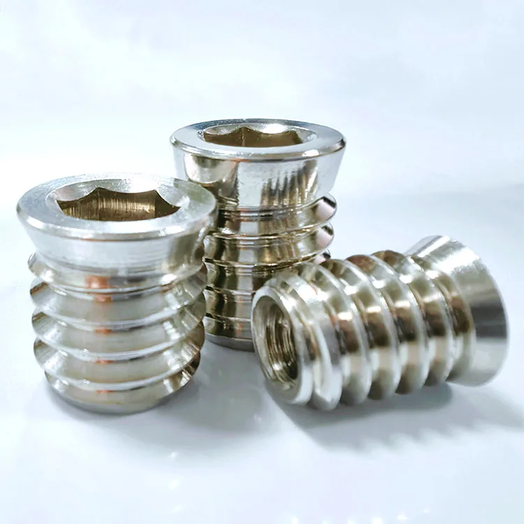 Customized high quality stainless steel M6 M8 furniture wood inserts nuts for wood