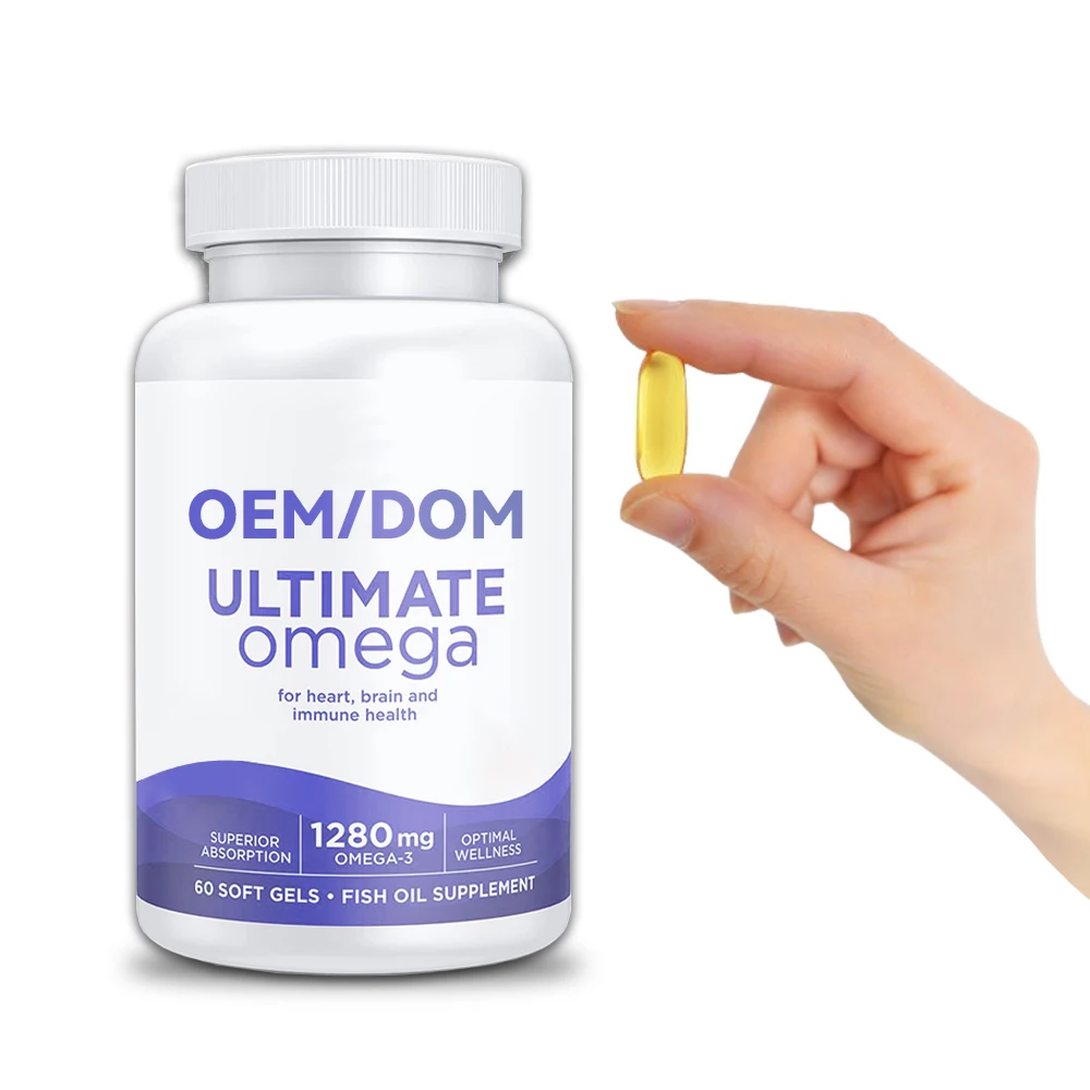 OEM ODM High Content Omega-3 Cod Liver Oil EPA & DHA Deep Sea Fish Oil Supports Immune System Natural Fish Oil Soft Capsules