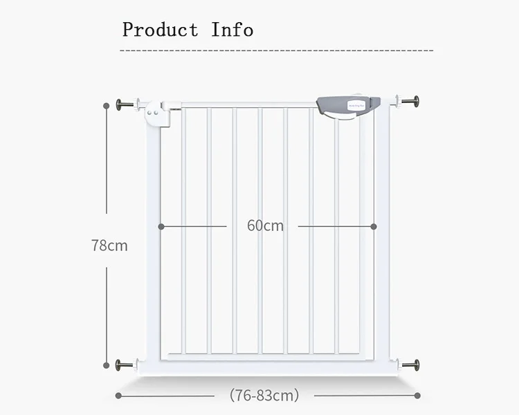 Baby Safetots Wide Walkthrough Narrow Gate Auto-Close Safety Gate Metal Expandable Pet Gate