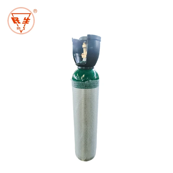 High-Pressure Aluminum Oxygen Gas Cylinder Durable Steel Material for LPG Nitrogen Medical Gas Use