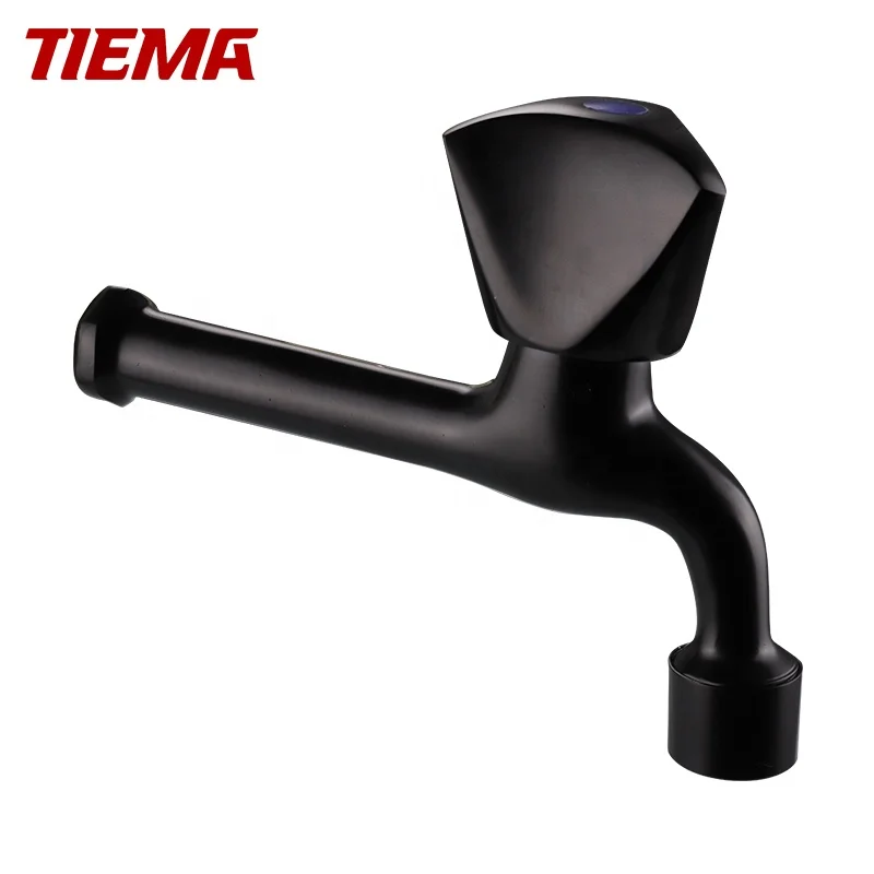 
Digital single cold cheap fasionable black basin taps saniatry ware brass bibcock small water taps 