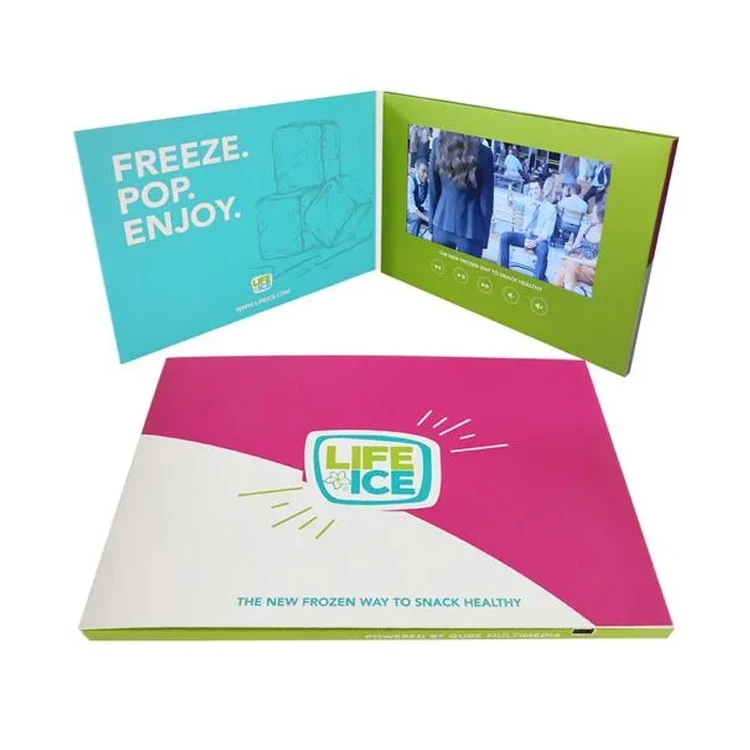 Video Catalogue Magazine 4.3 5 7 10 Inch LCD HD Screen Advertising Video Mailing Card