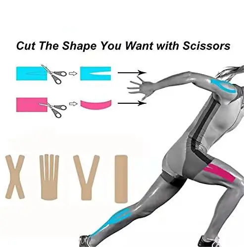 fashion design oem kinesiology tape waterproof resistant kinesiotape