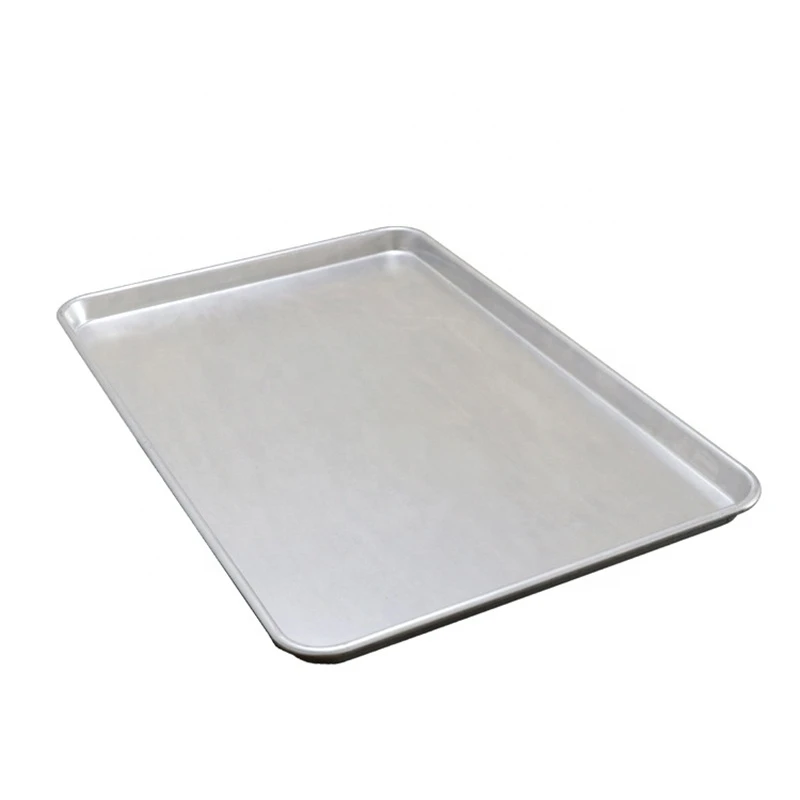 Flat surface pan food grade 304 316 stainless steel metal baking tray with customized size and design