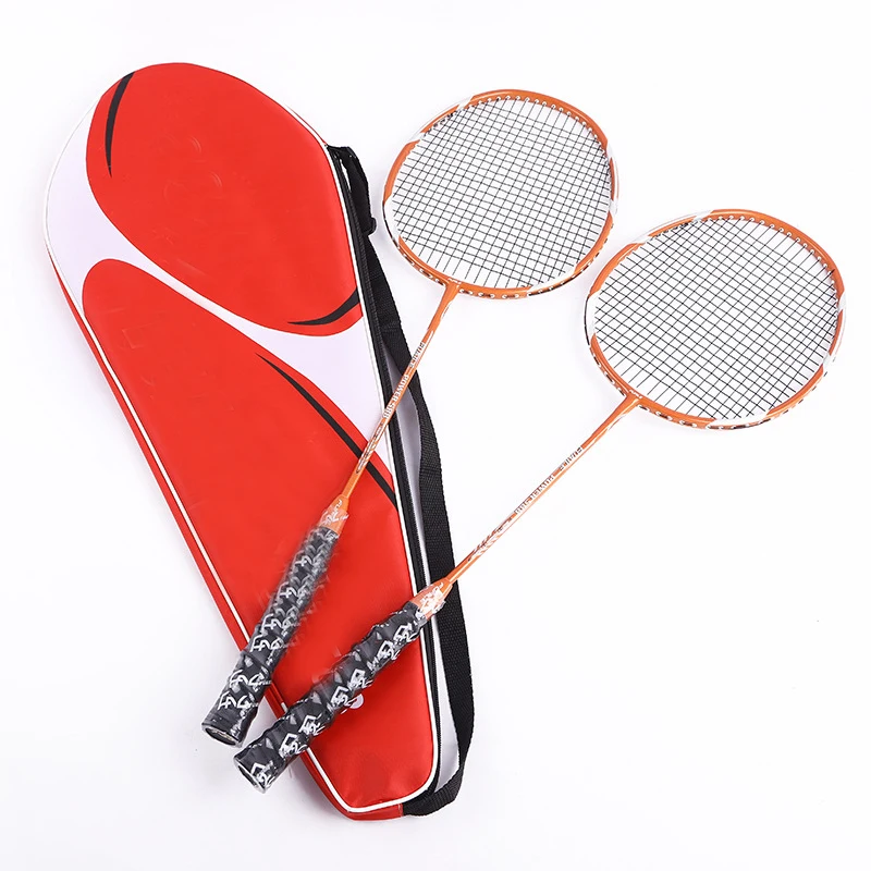 New Style Top Quality Graphite Carbon Badminton Racket Portable Badminton Rackets Training Ball Set
