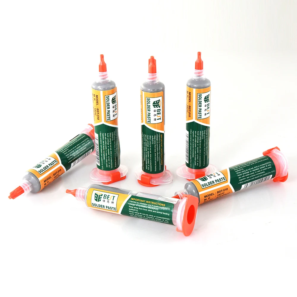 OEM ODM ручная пресс-форма для BST-510 10cc Sn63/Pb37 183 степень плавления паяльного олова паста сварочный флюс Крем пайки печатных плат Инструменты ремонта