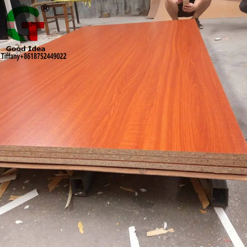 
Good quality Indoor used 1220*2440*18mm MELAMINE PARTICLE BOARD CHIPBOARD 
