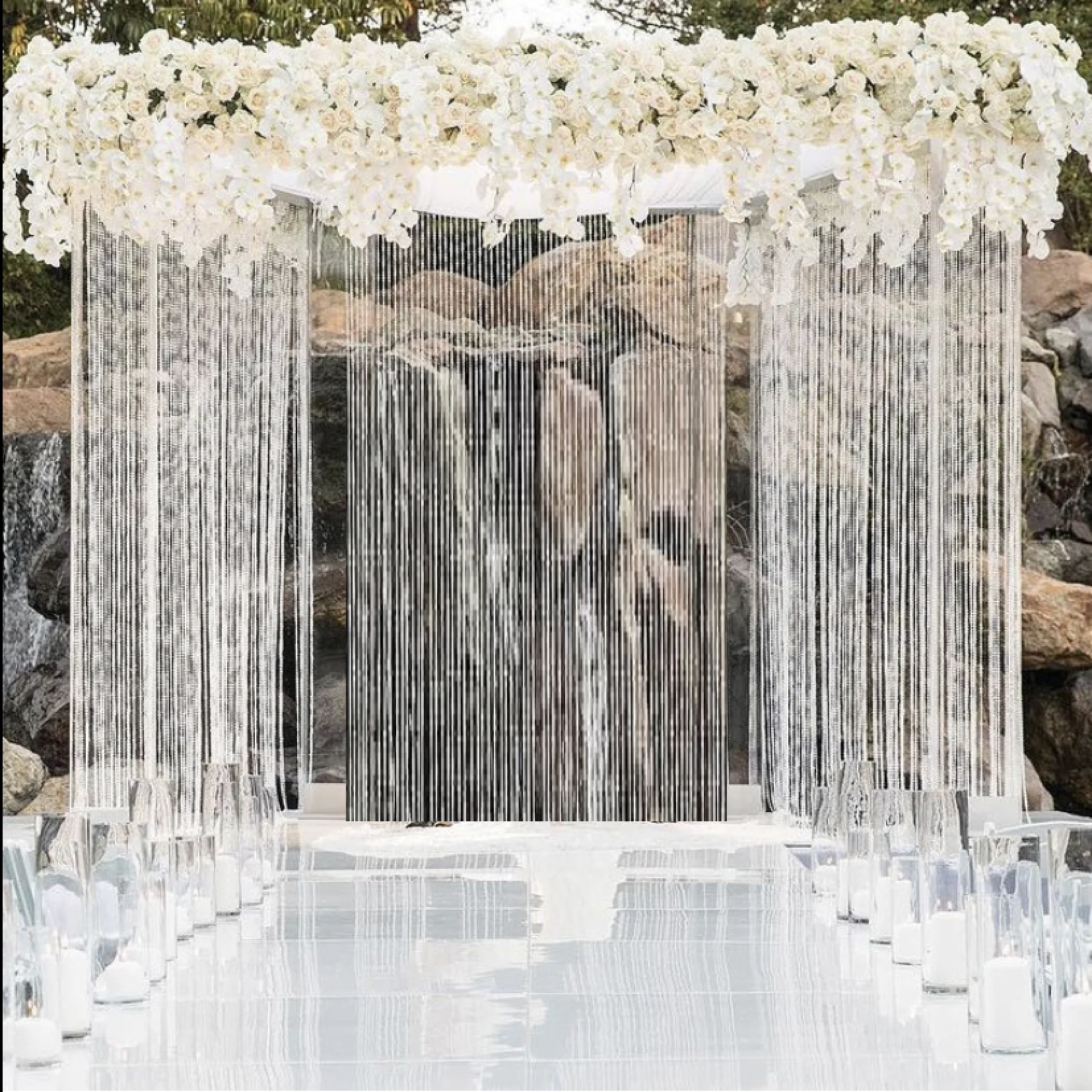 ASW190 Wholesale Acrylic Chandelier Party beads Crystal curtain for  Wedding Party Decoration