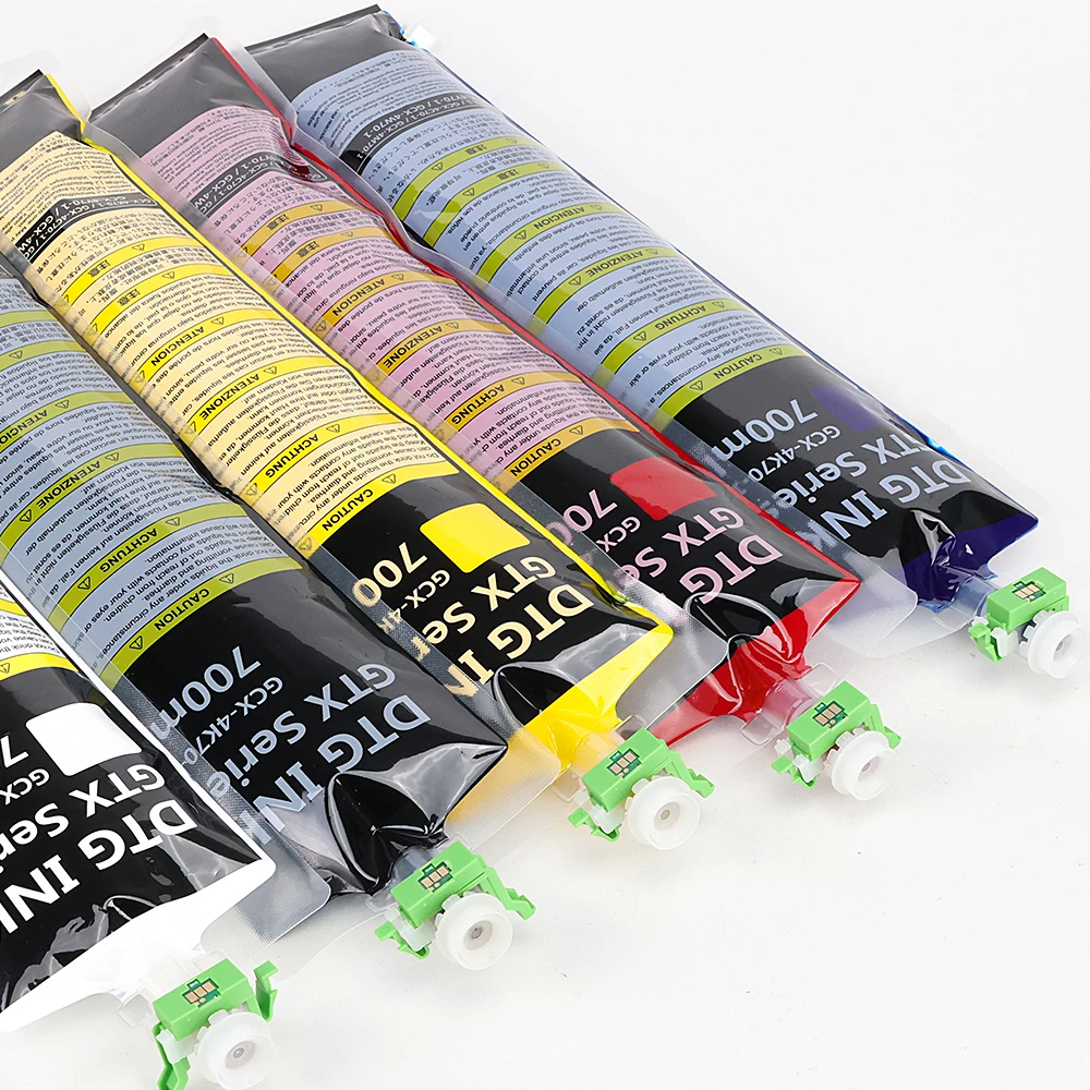 5L 5000ml GTX White DTG Ink For Brother GTX GTX Pro GT3 GT-341 GT-361 GT-381 Textile Tshirt Printer Direct To Garment Ink Pouch