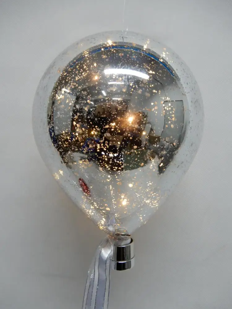 
High Quality Plastic Lighted Balloon PET Ornaments For Christmas Home Ornament 