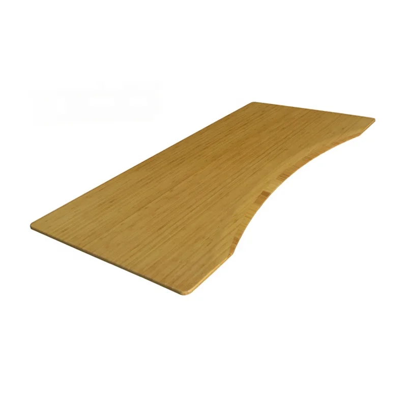 Bamboo Ergonomic standing desk curved table top