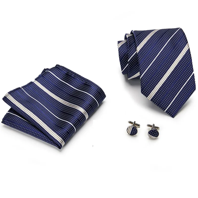 Мужской галстук, классический галстук 8 см, в полоску, в клетку, в горошек, с пейсли, набор для свадьбы