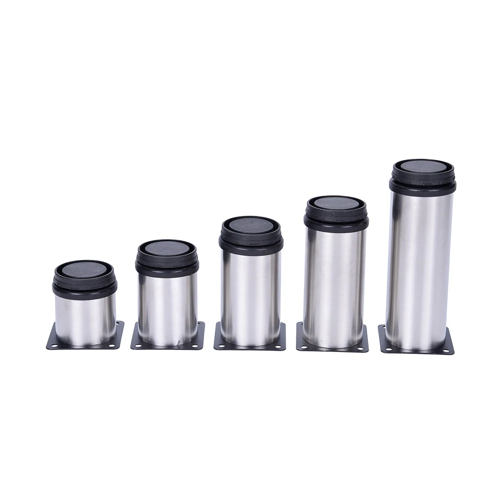 Wholesale Good Quality Diameter 50 Stainless Steel Iron Furniture Legs Feet Adjustable Foot Round Sofa leg