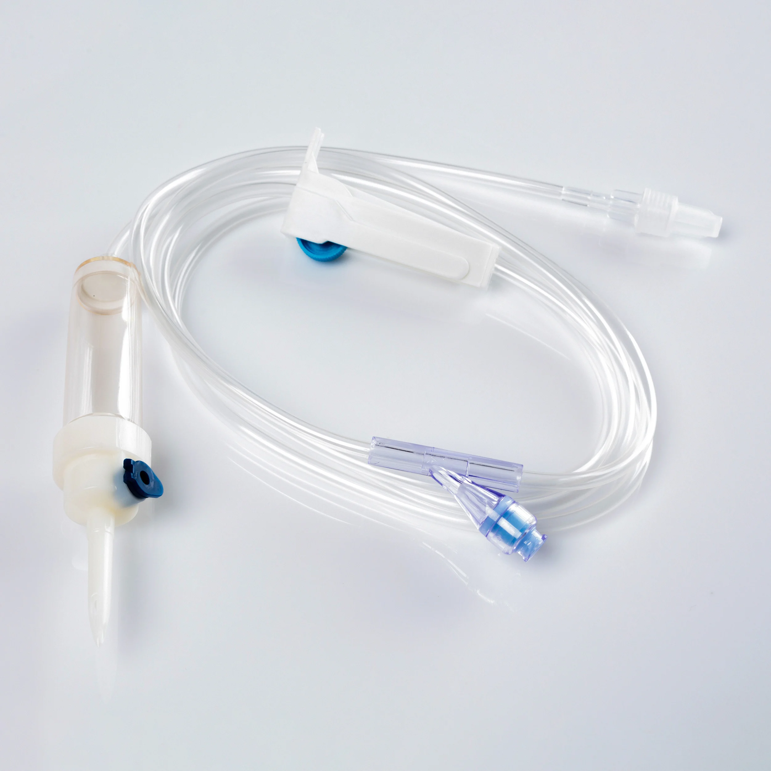 Medical Disposable Sterile  Y Port IV Infusion Set with Accurate Flow Regulator