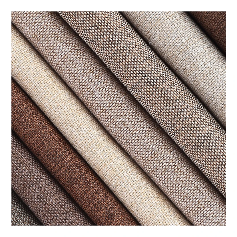 China Suppliers Top design upholstery wholesale wear-resisting Thick printed linen fabric for sofa