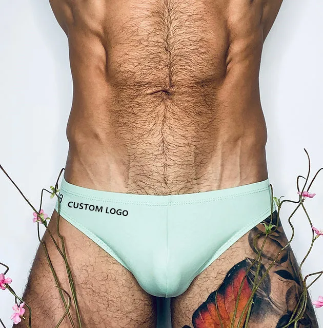 2022 custom bamboo mini seamless boxer briefs sexy male penis underwear photos men picture