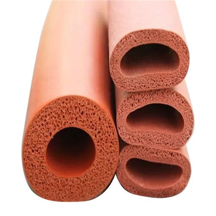 Square Silicone Foam Rubber Cord Extrusion Silicone Gasket Sponge Seal Strip for Oven Door