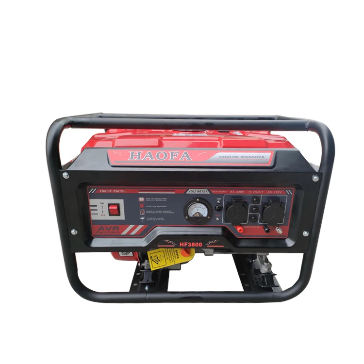 HAOFA 2.8kw generator manual start equipped with 170 gasoline engine, steel crankshaft, ductile iron camshaft, all-copper motor