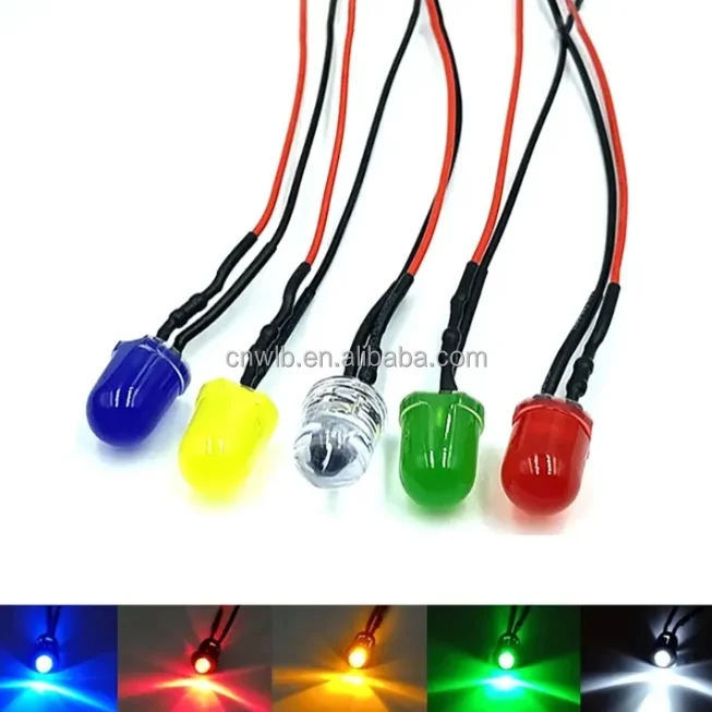 Red Light led Diode Plug-in,D=3mm LED Diode 3mm round lamp holder 60mW light emitting diode LED 2V