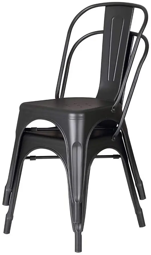 Vintage Style Metal Copper Bronze Industrial Cafe Dining Chair