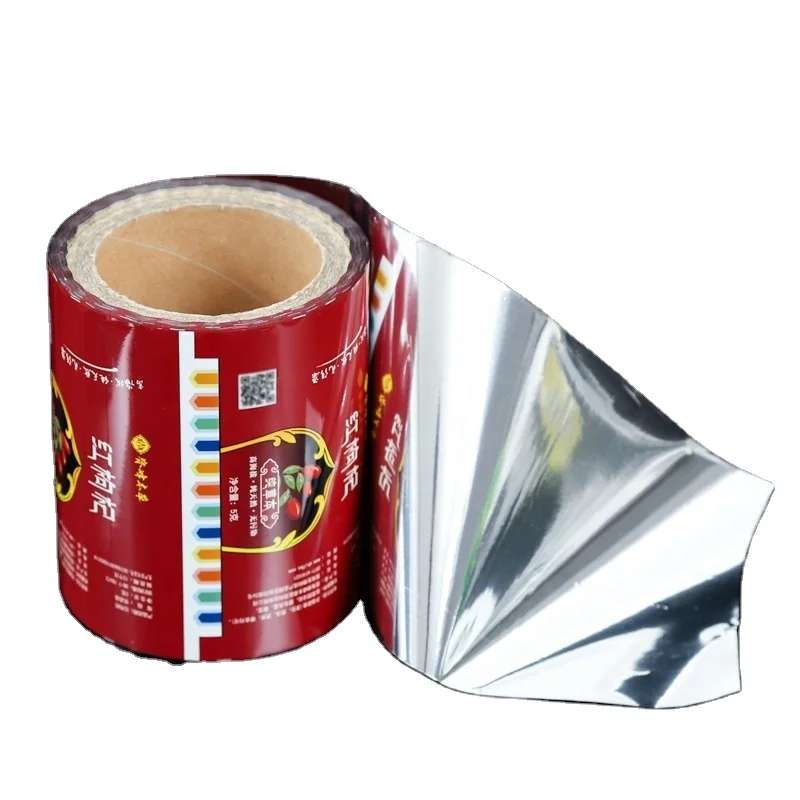 Food Grade printed polyethylene plastic foil packaging roll film for packing machine