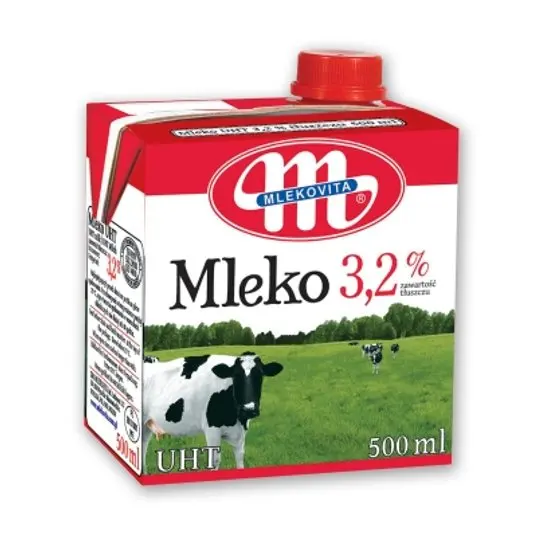 Pure Cow Milk Most Popular UHT LONGLIFE MILK 0 5L 1L Baby Poland Box KOSHER Packaging Children Shelf Adults Origin Age Contact