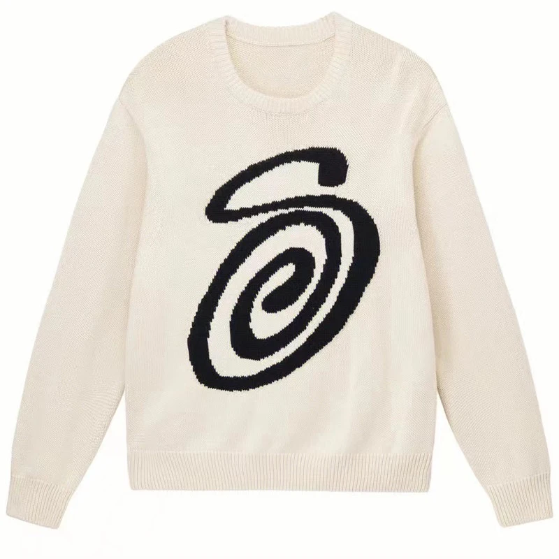 custom knit sweater men graphic knit tapestry soccer knit graphic sweater over for men