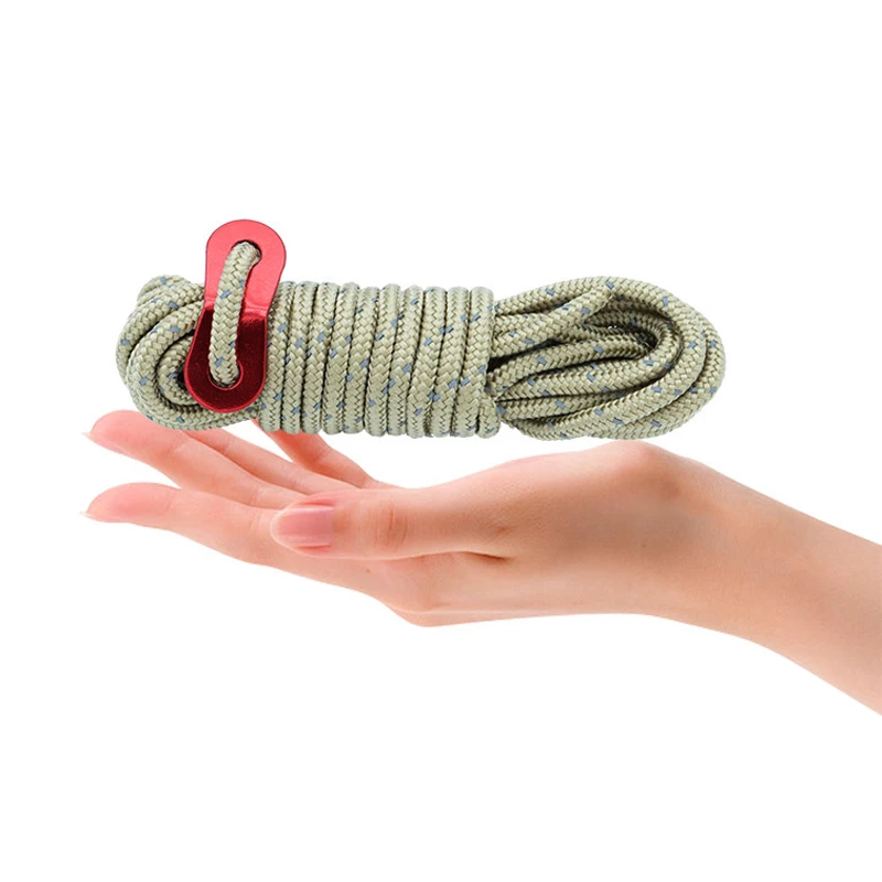 4MM Thicker Wind Rope Outdoor Canopy Windproof Support Pole Fixed Pull Rope 4m Tent Release Light Camping Adjustment Rope