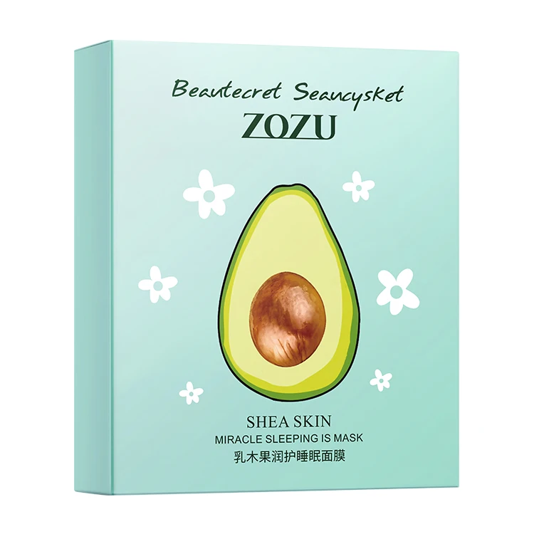 BIOAQUA ZOZU Hot Selling Shea Butter Jelly Facial Mask Hydrating Soothing Repairing Shrink Pores Apply Sleep Facial Mask