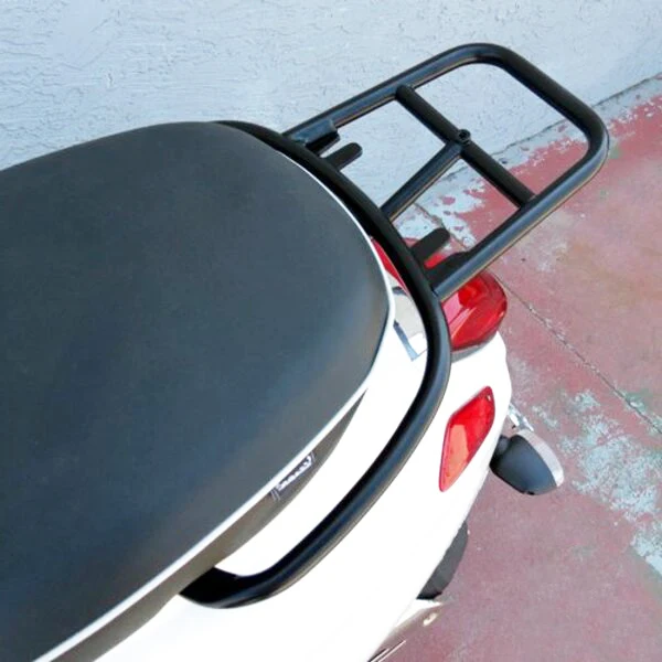 BORSKE Supplier Custom Vespa Cargo Shelf Storage Rack Rear Luggage Rack Scooter Tail Box Rack for Vespa GTS GTV parts