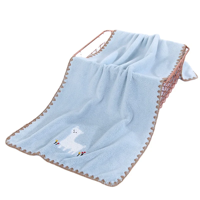 Fashion Cute Animal Pattern Bath Towel Soft and Comfortable Polyester Bath Towel for Children