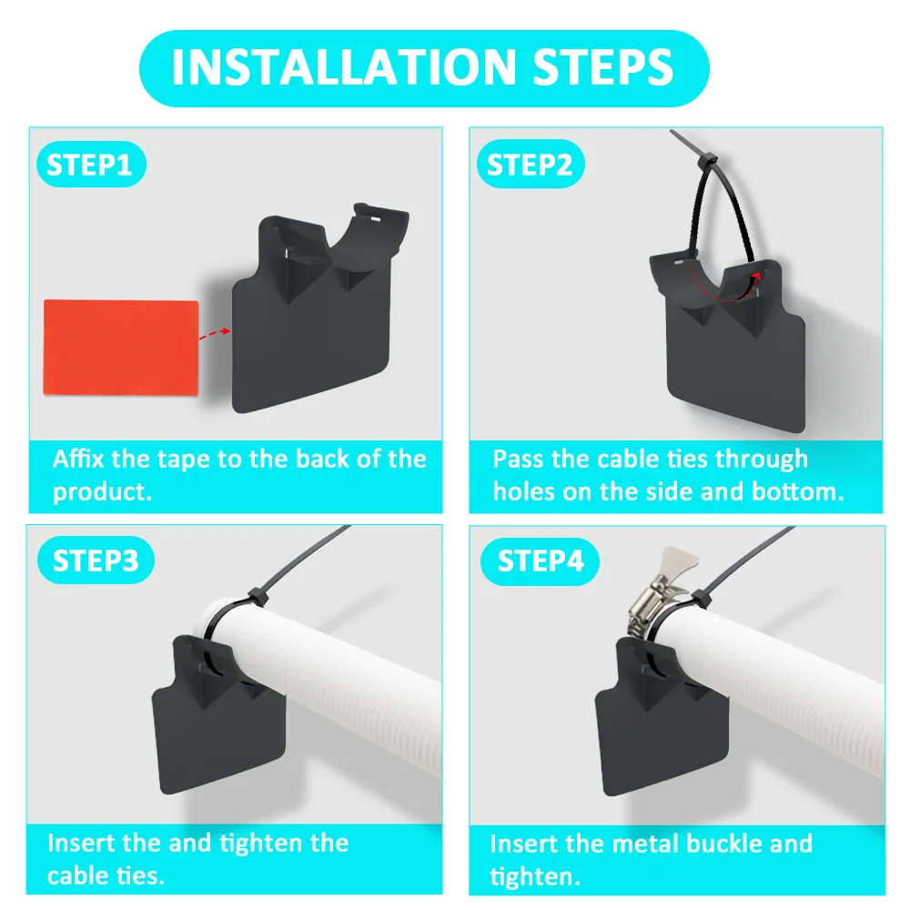 32Mm to 38Mm Support Bracket Mount Above Ground Swimming Pool Accessories Equipment Pipe Holder Swimming For Pools