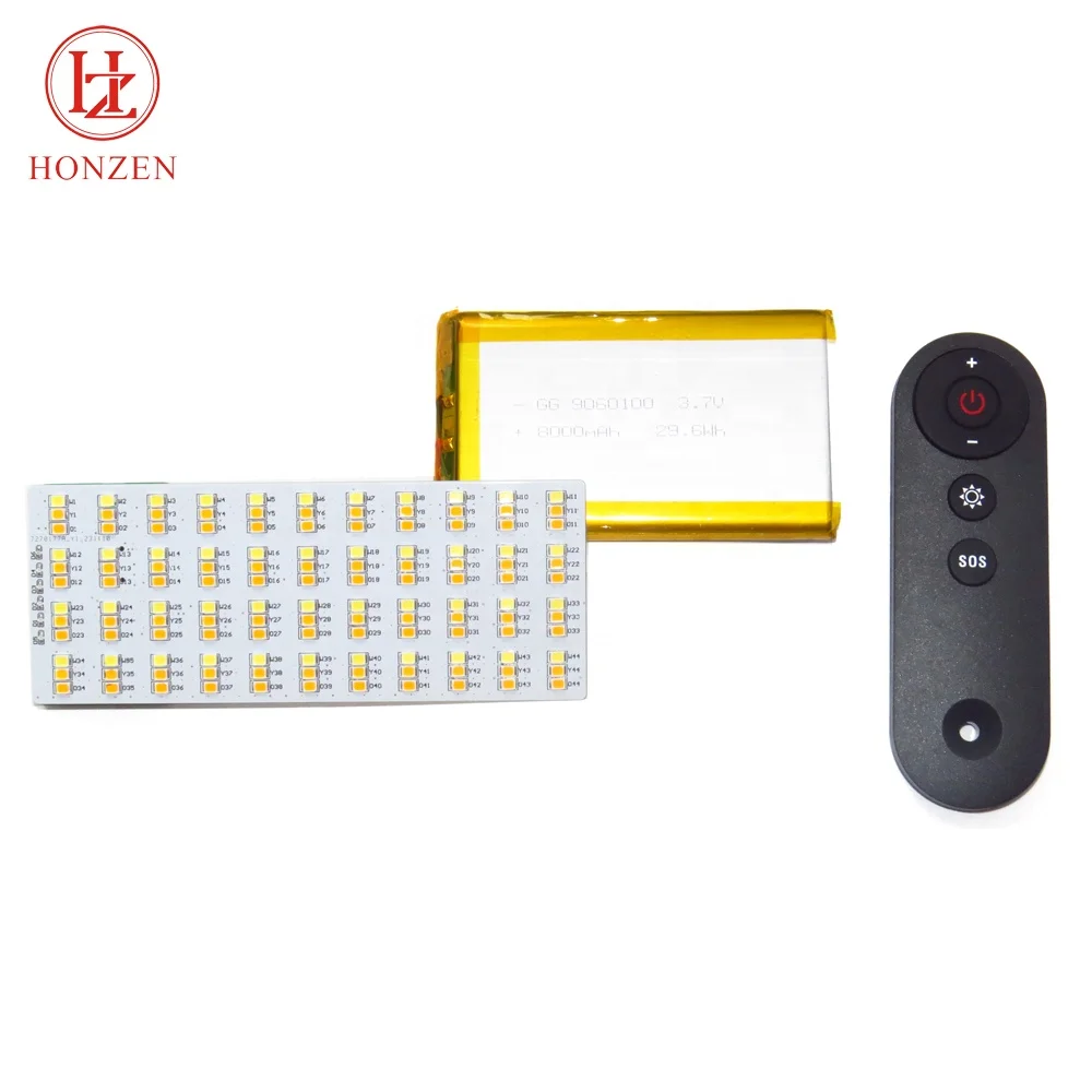 Multifunctional remote control portable mini led flashlight with 18W fast charging