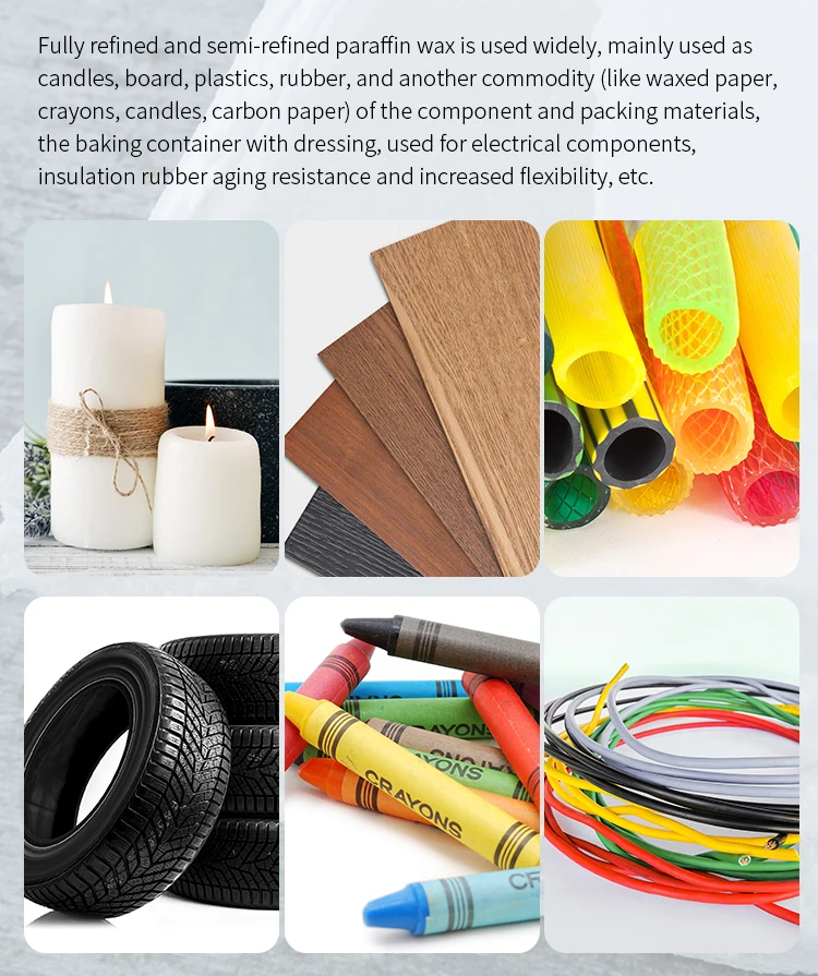 Semi Fully refined Paraffin Wax 58-60 China cheap price low melting point Parafina paraffin wax 58-60