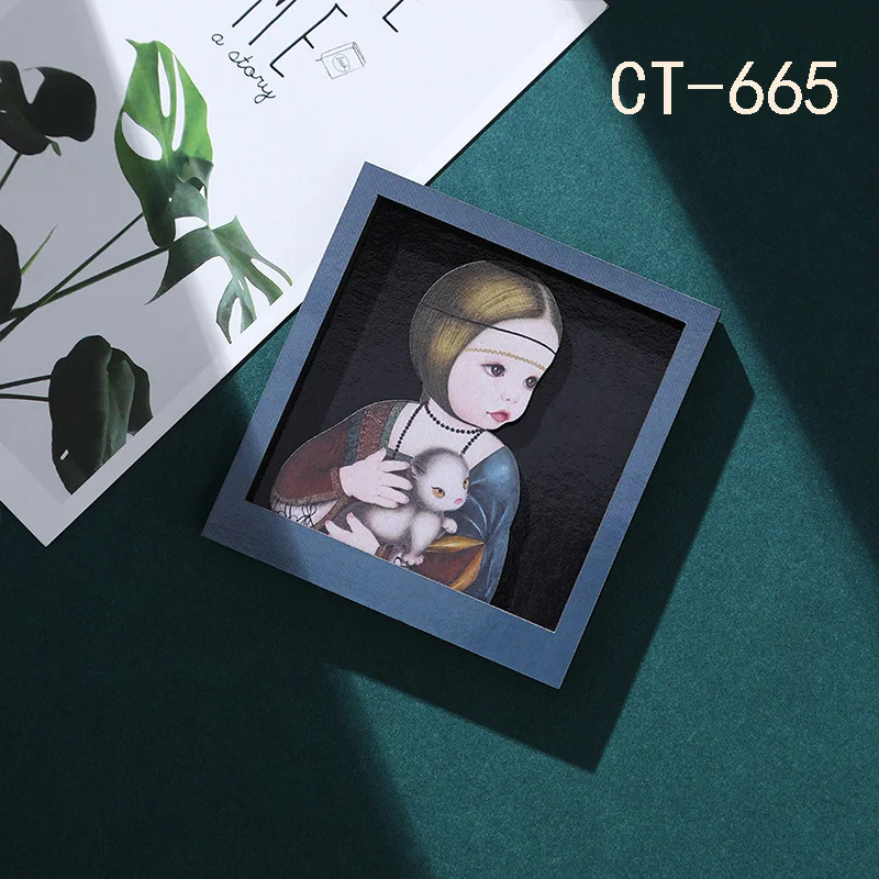 Mona Lisa with pearl earring girl world famous painting refrigerator sticker Wedding refrigerator magnetic decorative sticker