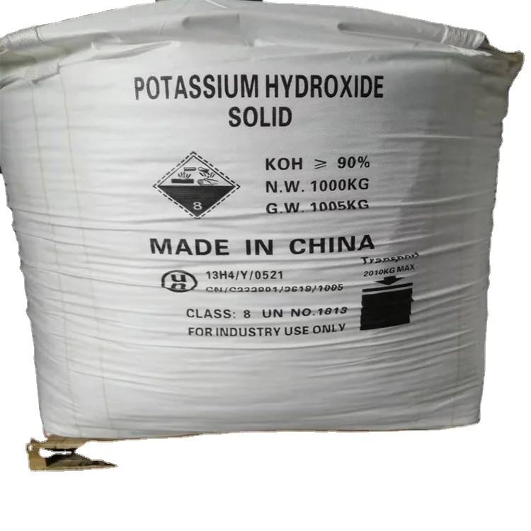 White Flakes Potassium Hydroxide/Caustic Potash/KOH Cas 1310-58-3