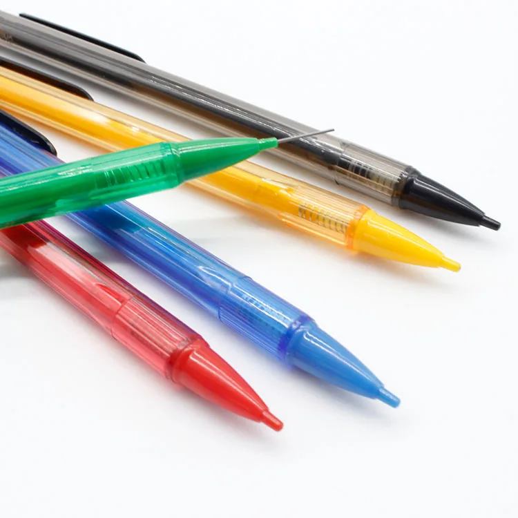 0.5/0.7mm Lead Refill Erasable Colored Mechanical Pencil with earser