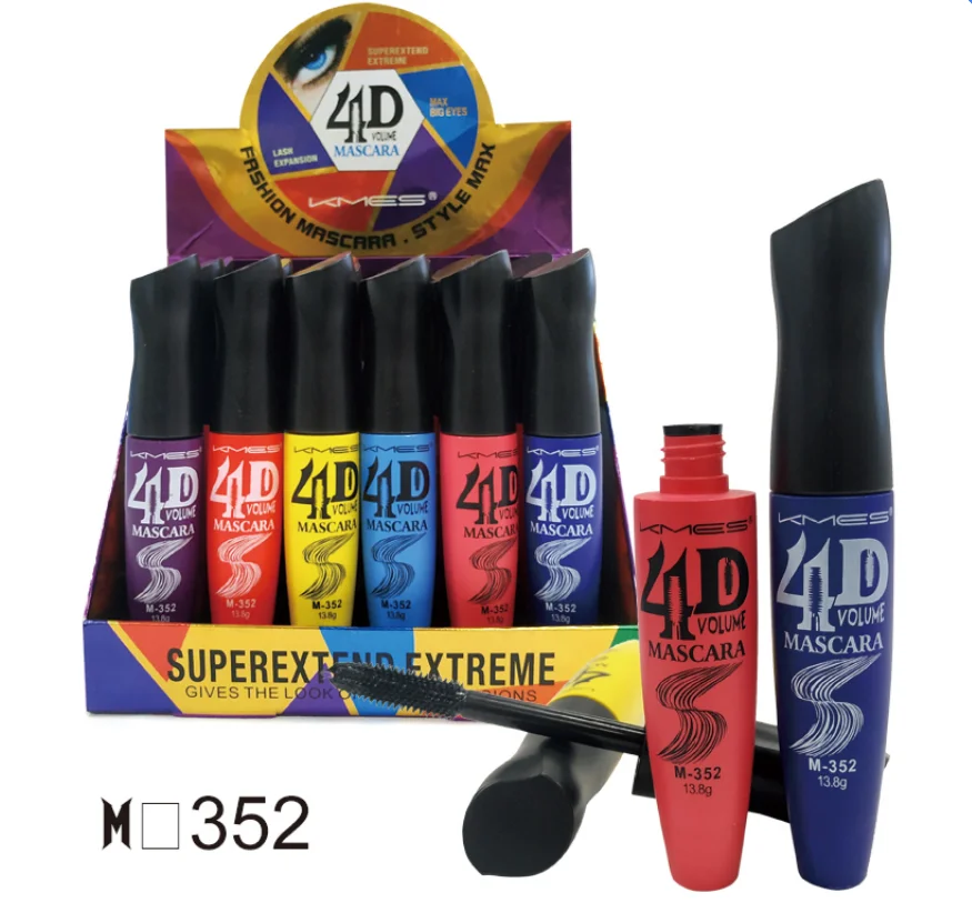 KMES Eyelash Mascara Colorful Tube With Display Box M-352