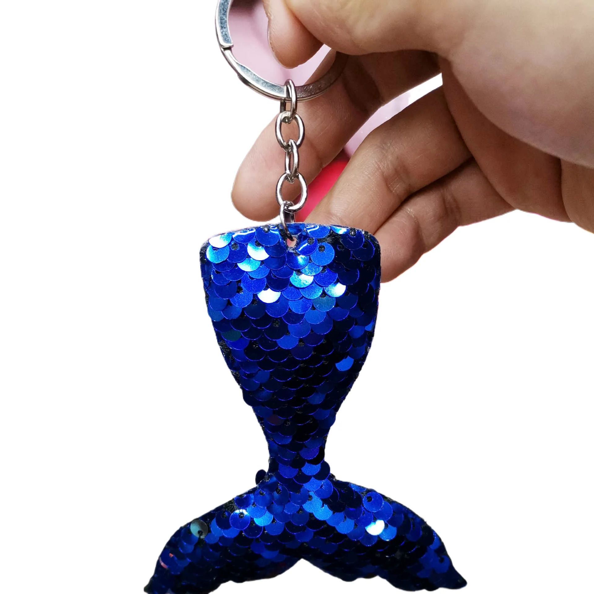 Yuke красочные рыбий хвост блесток брелок сумка кулон Русалка оптовая продажа