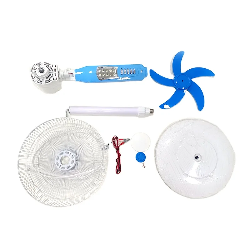 New Design solar electric fan PP fan blade electric fans 3d model