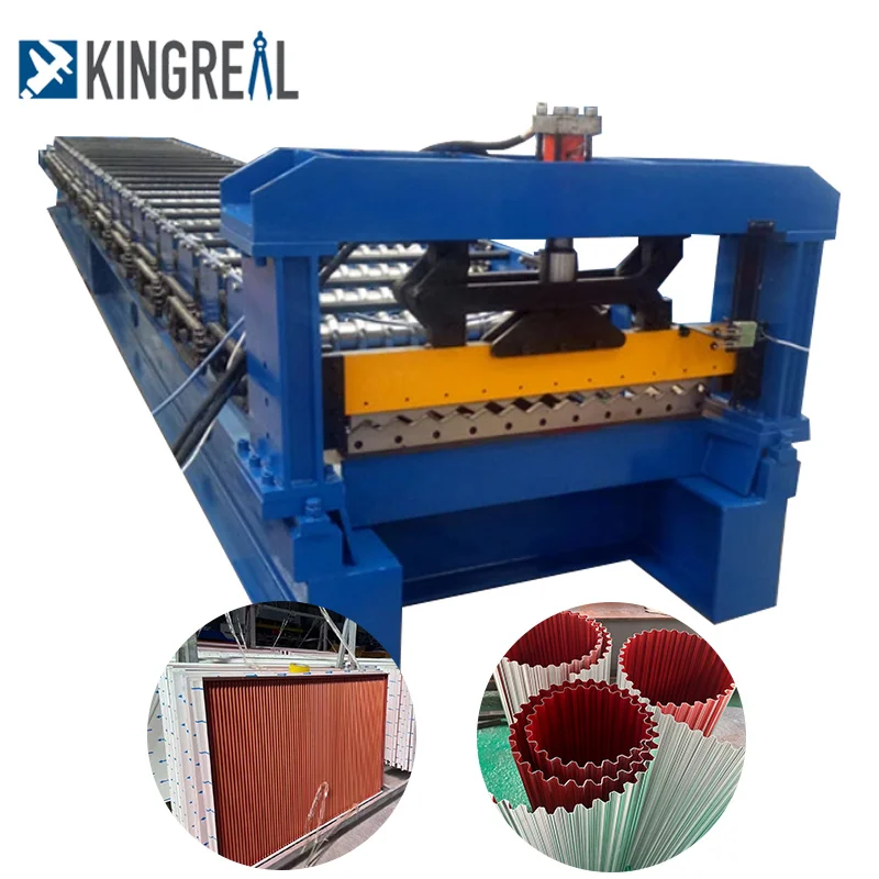 KINGREAL Fully Automatic Color Coated Corrugated Steel profile Roofing Sheet Roof Tile Making Machine Roof Panel Forming Machine