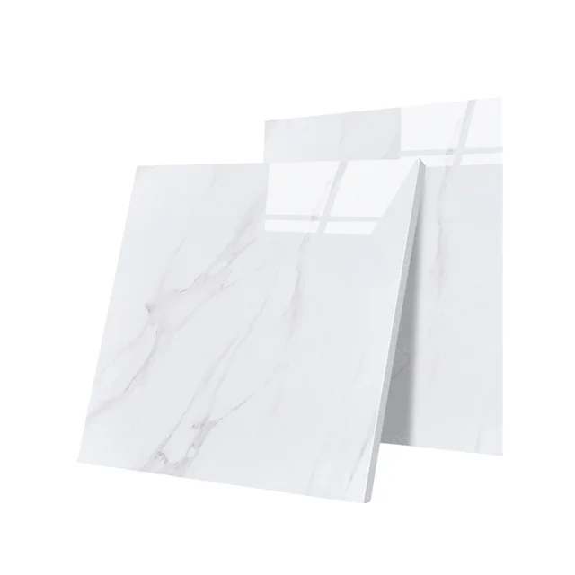 Waterproof China Wholesale Price 60x60 Glossy Ceramic Tile Carrara White Family Marble Floor Tiles Designed China Supplier Tiles