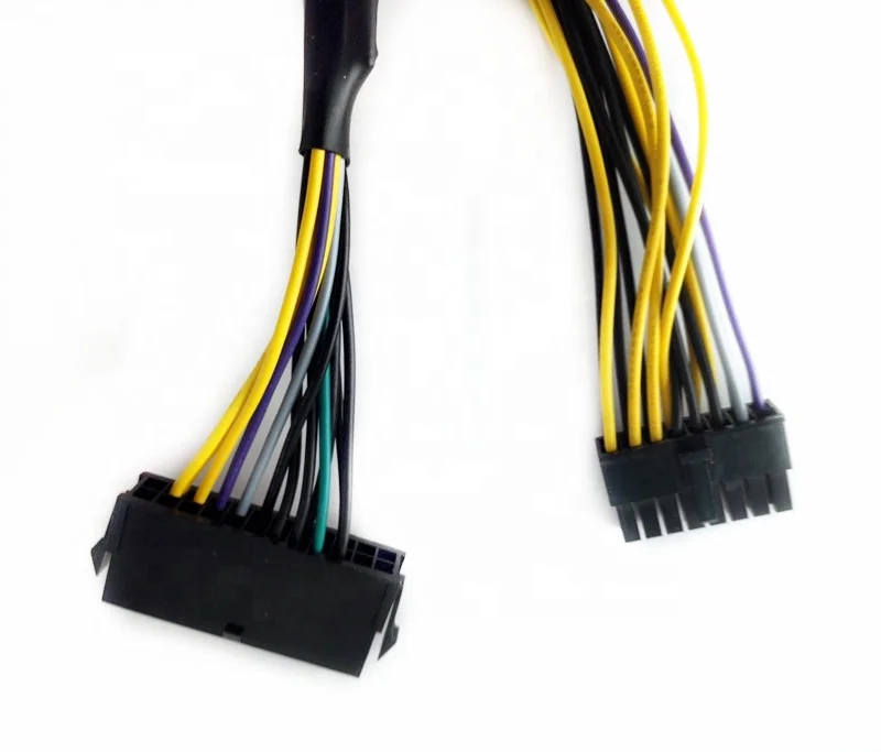  PSU ATX 24Pin to Motherboard 16Pin Adapter Cable 24 Pin 16 Power 18AWG 30CM for Fujitsu power