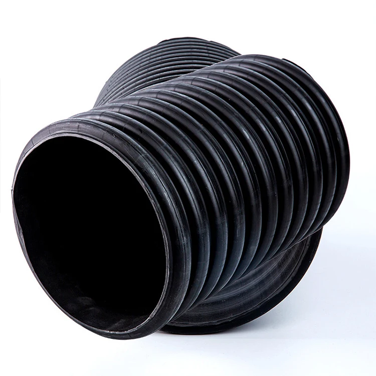 Новейшая Высококачественная канализационная труба HDPE с двойными стенками гофрированная для государственного проекта